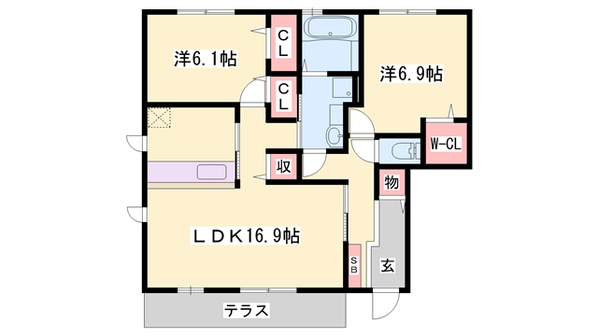 大久保駅 徒歩23分 1階の物件間取画像